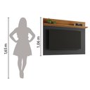 Ver imagem 6 de Painel Para TV Smart até 50 Polegadas NT 1185 Notável Preto/ Freijó Trend 1,35m