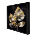 Ver imagem 6 de Quadro 50cm X 50cm Folhas Douradas Iii Tropical Artes