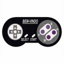 Ver imagem 1 de Tapete Capacho Controle do Super Nintendo Video Game 80x40cm