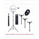 Ver imagem 1 de Ring Light 18" + Tripé 160cm + Adaptador Ball Head