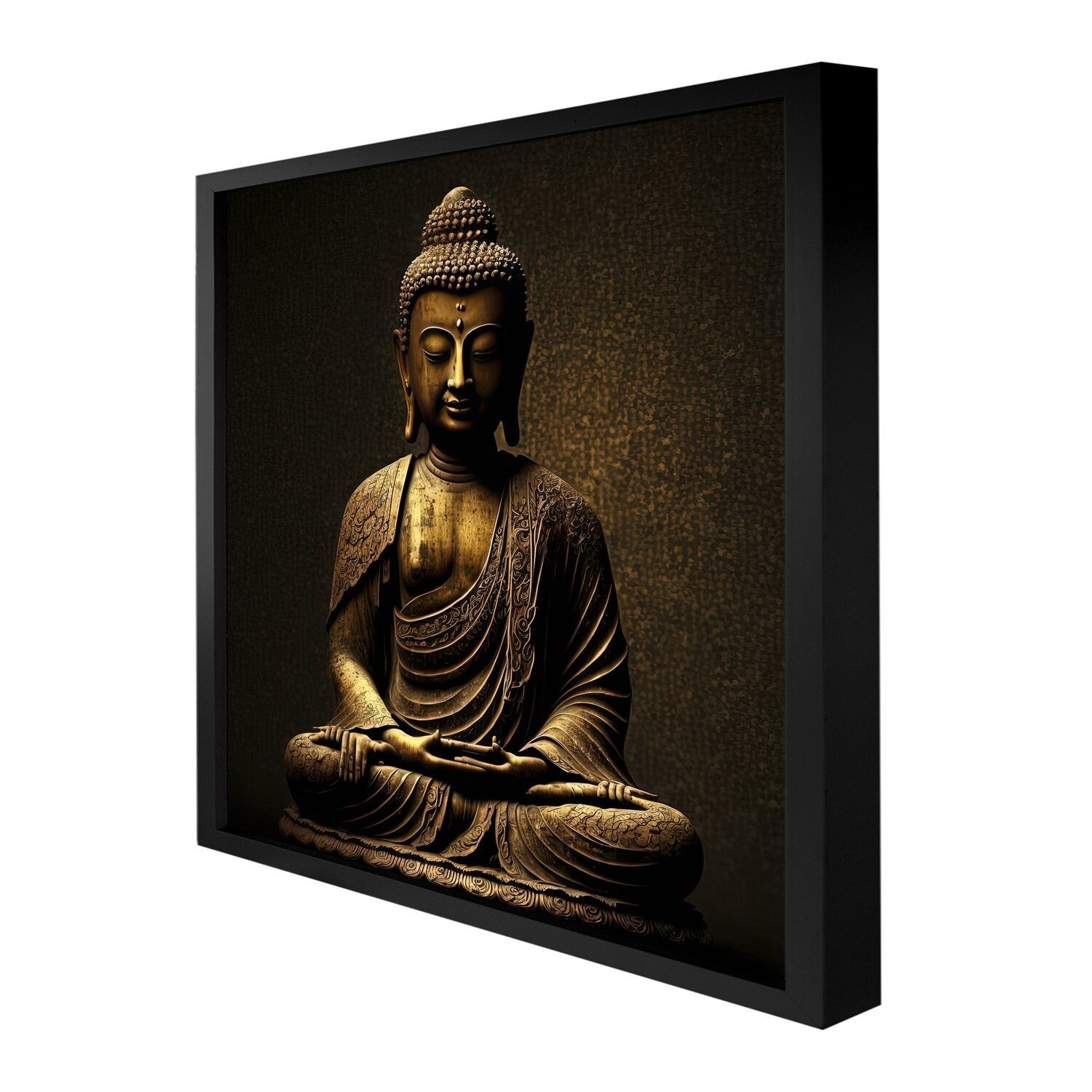 Quadro 50cm X 50cm Buda Dourado Tropical Artes - 6