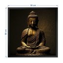Ver imagem 3 de Quadro 50cm X 50cm Buda Dourado Tropical Artes