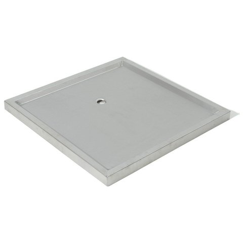 Base para Banho Banheiro Inox 80x80cm Rv Motorhome Trailer