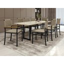 Ver imagem 1 de Conjunto para Área Gourmet com Vidro 6 Cadeiras 2,0x0,90m - Itália - Paonanda Decor