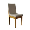 Ver imagem 4 de Conjunto Mesa Califórnia com Vidro 6 Cadeiras Dakota Cerejeira Tecido A40 100% Madeira Maciça