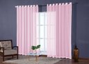 Ver imagem 1 de cortina para sala em tecido voal liso rose 2,60x1,80