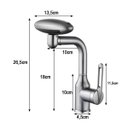 Ver mais imagens de Torneira Monocomando Banheiro Cozinha Rotaçao 360 Graus Quatro Jatos Cascata Bolha Agua Fria Quente 