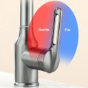 Ver imagem 6 de Torneira Monocomando Banheiro Cozinha Rotaçao 360 Graus Quatro Jatos Cascata Bolha Agua Fria Quente 