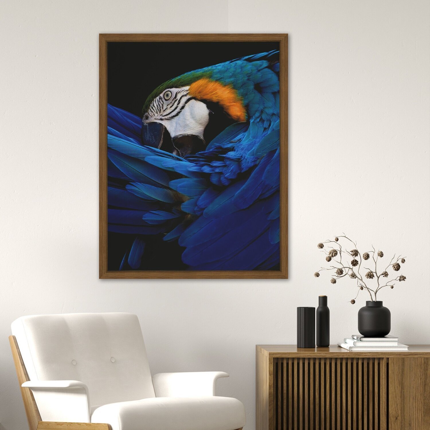 Quadro 60cm X 80cm Papagaio Tropical Artes - 2