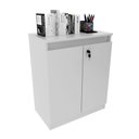 Ver imagem 2 de Balcão Escritório 2 Portas com Chave Branco