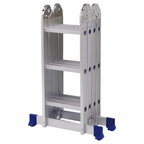Escada Articulada 4x3 com Plataforma em Alumínio Mor