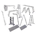 Ver imagem 2 de Escada Articulada 4x3 com Plataforma em Alumínio Mor