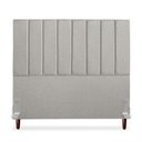 Ver imagem 1 de Cabeceira Estofada Casal Carla 140 Cm Linho Cinza com Frames