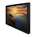 Ver imagem 6 de Quadro 60cm X 80cm Paisagem Barco e Lagoa Tropical Artes