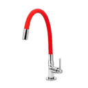 Ver imagem 1 de Torneira de Bancada Silicone Flexível Vermelho Pia Gourmet Cozinha 1/2 Volta Colors Snel
