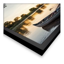 Quadro 60cm X 80cm Paisagem Barco e Árvore Tropical Artes - 5