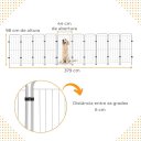 Ver imagem 6 de Cercado Caes Pets Cachorros 9 Módulos + Portão 98 Cm Altura