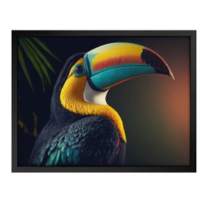 Quadro 60cm X 80cm Animal Tucano Tropical Artes