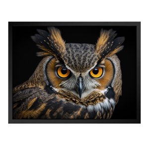 Quadro 60cm X 80cm Animal Coruja Tropical Artes