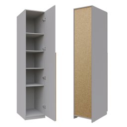 Guarda-roupa Modular 40cm 1 Porta com Prateleiras Jade Cabecasa Madeiramadeira - 10
