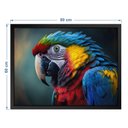 Ver imagem 3 de Quadro 60cm X 80cm Animal Arara Tropical Artes