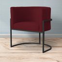 Ver imagem 6 de Poltrona Decorativa Luana Base Preta Suede Cores - DS Estofados Poltrona Luana Bordô