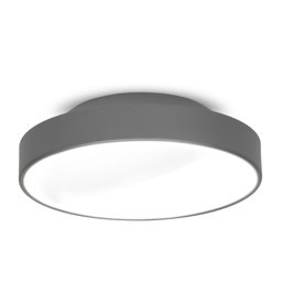 Plafon Painel Redondo 25cm Para 2 Lâmpadas 7651 Cor Prata - 1