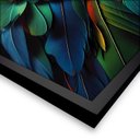 Ver imagem 5 de Quadro 60cm X 80cm Animal Penas Coloridas Arara Tropical Artes