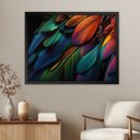 Ver imagem 2 de Quadro 60cm X 80cm Animal Penas Coloridas Arara Tropical Artes