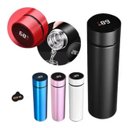 Ver imagem 5 de 02 Garrafas Térmica Squeeze Medidor Temperatura 500ml Inox