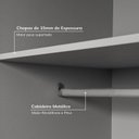 Ver imagem 4 de Guarda-Roupa Planejado 80cm sem Portas com Prateleiras Jade CabeCasa MadeiraOriginals Cinza/Urbano