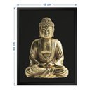 Ver imagem 3 de Quadro 60cm X 80cm Buda Fundo Tropical Artes
