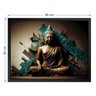 Quadro 60cm X 80cm Buda Fundo Abstrato Tropical Artes - 3