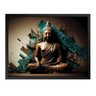 Quadro 60cm X 80cm Buda Fundo Abstrato Tropical Artes - 1