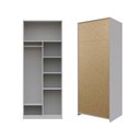 Ver mais imagens de Guarda-Roupa Planejado 80cm sem Portas com Gaveteiro Jade CabeCasa MadeiraOriginals Cinza/Urbano