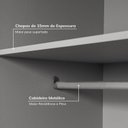 Ver imagem 6 de Guarda-Roupa Planejado 80cm sem Portas com Gaveteiro Jade CabeCasa MadeiraOriginals Cinza/Urbano