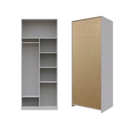 Guarda-roupa Modular 80cm sem Portas com Gaveteiro Jade Cabecasa Madeiramadeira - 8