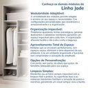 Ver imagem 7 de Guarda-Roupa Planejado 80cm sem Portas com Gaveteiro Jade CabeCasa MadeiraOriginals Cinza/Urbano