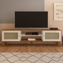 Ver imagem 3 de Rack Bancada para Tv 75 Polegadas 180 Cm 4675 Cinamomo Off White Arly