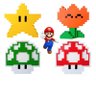 Kit 4 Power Up Super Mario Presente Gamers Flor Cogumelo - 1