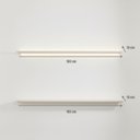 Ver imagem 3 de Kit 2 Prateleiras com LED 100% MDF Roma Bege Cinamomo/Off White