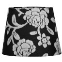 Ver imagem 2 de Abajur Eros Dome Floral Prata Base Redonda Dourada