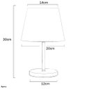 Ver imagem 3 de Abajur Eros Dome Floral Prata Base Redonda Dourada