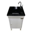 Ver imagem 4 de Tanque Lavanderia 22 Litros Fibra para Torneira de Bancada Cor:preto