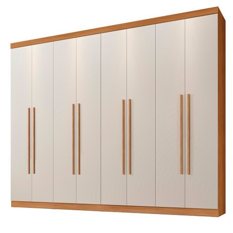 Guarda Roupa New Premium 8 Portas Benetil:cinamomo/off