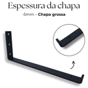 Ver imagem 3 de 3 Suportes de Prateleira 30cm Formato L Mão Francesa Estilo Modern Aço Alta Resistência Preto