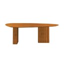 Ver imagem 7 de Mesa para Sala de Jantar com Tampo Orgânico 75x200x100cm Marrom/Freijó