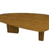 Mesa para Sala de Jantar com Tampo Orgânico 75x200x100cm - 4