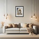 Ver imagem 2 de Quadro Livros e Flores 60x48cm:moldura Preta