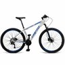 Bicicleta Aro 29 Cripto 27v Alivio Freio Hidraulico K7 Trava - Branco-azul - 17" Branco-azul - 1